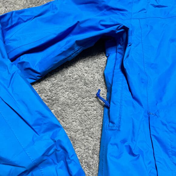Columbia Jacket Men Medium Blue Omni Tech Waterproof Hooded Lightweight Packable - Picture 3 of 9